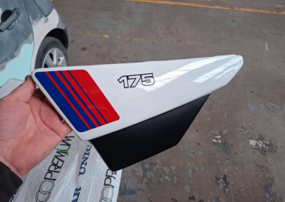motorbike fairing repainted