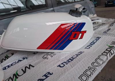 motorbik fuel tank painted