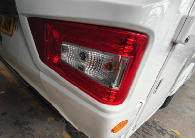 Caravan bumber repaired