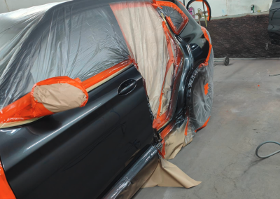 Black SUV prepped