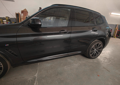 Black SUV repaired